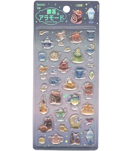 Amazon.co.jp: BGM きゅるるんシール 喫茶アラモード カフェ 第一弾 第